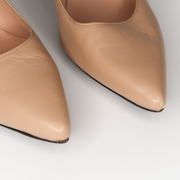 Stuart Weitzman Womens Heels Size 8 Pink Pointy Toe Leather Office‎ Classic 90s - Picture 5 of 9